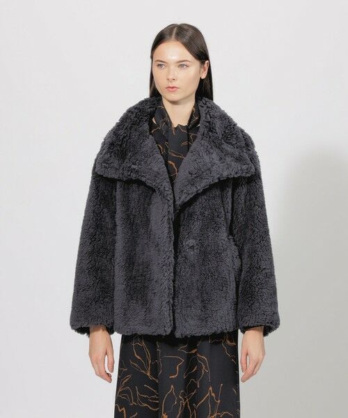 セール】 ウールパイルファー ショートコート （その他アウター