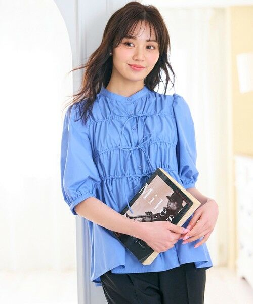 セール】 リボンギャザー ブラウス （シャツ・ブラウス）｜Feroux