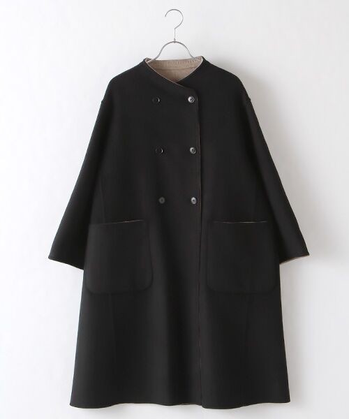 カシミヤダブルフェイスロングコート （その他アウター）｜Harriss