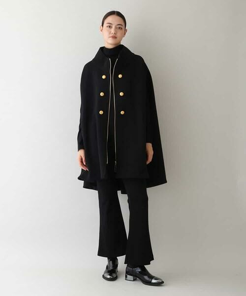 セール】 【日本製】裏起毛ケープコート （その他アウター）｜HIROKO