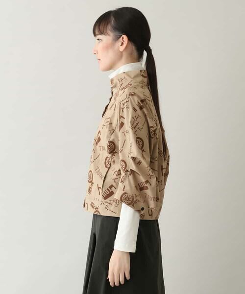 セール】 フロッキープリントデザインブラウス/日本製/洗える （シャツ