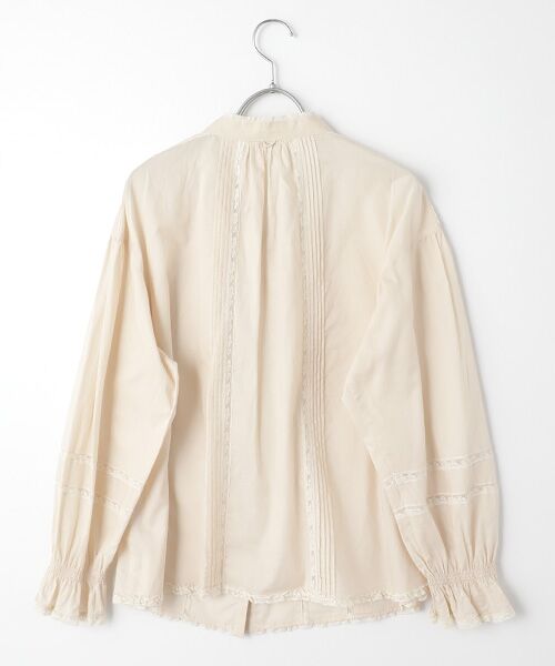 セール】 【OUTLET】フランス製レース使いブラウス （シャツ・ブラウス