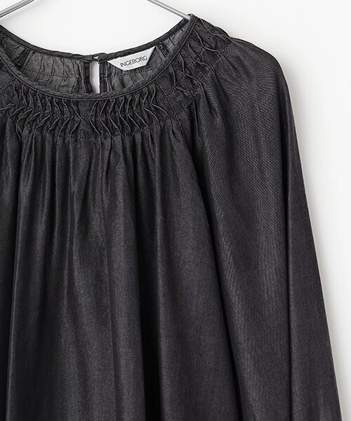 セール】 テンセルデニムタックブラウス （シャツ・ブラウス
