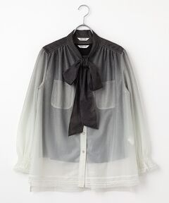 セール】 テンセルデニムタックブラウス （シャツ・ブラウス