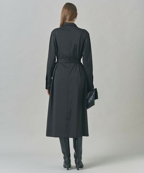 セール】 【洗える】ストレッチダブルサテン テーラーカラー ラップ