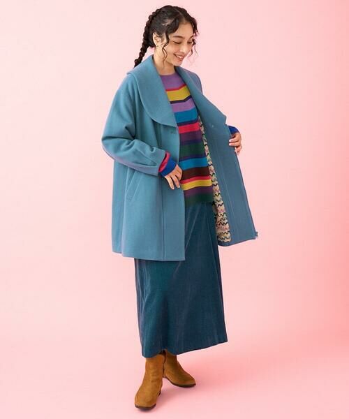 セール】 メルトン ショールカラーミドルコート （その他アウター