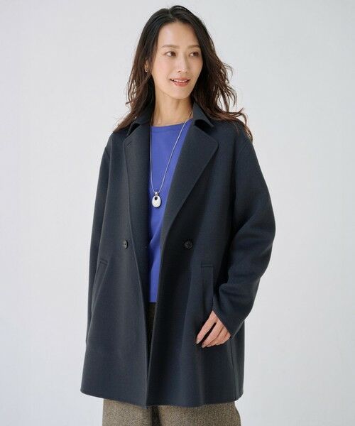 セール】 ウールナイロンリバー テーラード コート （その他アウター