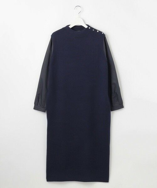 セール】 【洗える】CLOTH COMBI KNIT ワンピース （ミニ丈・ひざ丈