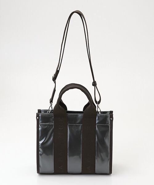 セール】 ソフトエナメル ロゴテープ2WAYトートバッグ Mサイズ