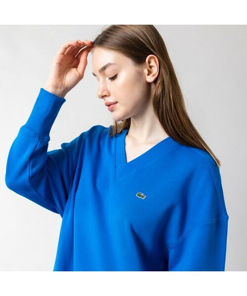 セール】 Vネックスウェットワンピース （ロング・マキシ丈ワンピース