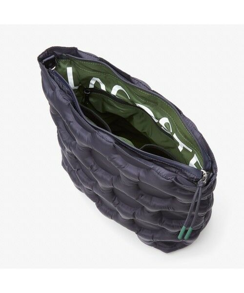 セール】 パデッドナイロン ゴルフボールエフェクトバケットバッグ