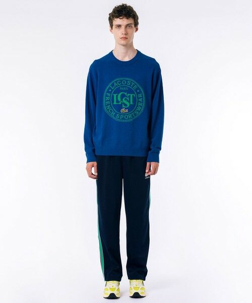 セール】 ナイロン×コットン ジャカードグラフィック ニットセーター