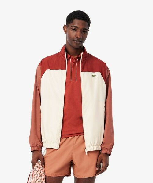 セール】 トリコカラーリング撥水トラックジャケット （ブルゾン