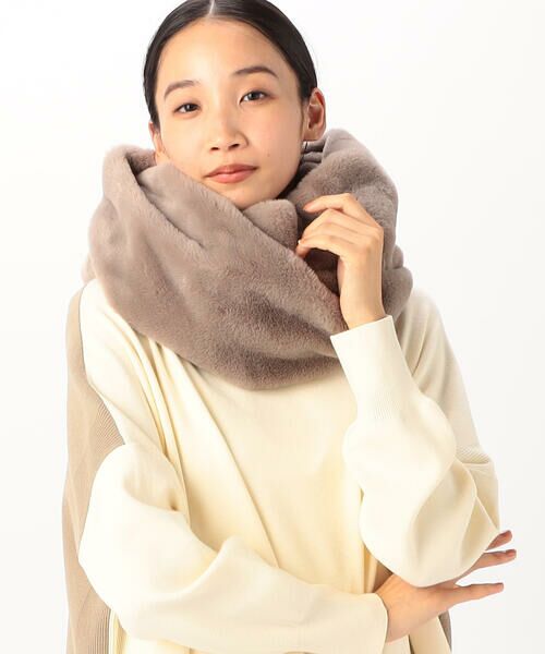 セール】 フェイクファー スヌード （マフラー・ショール・スヌード