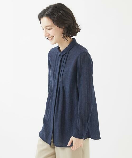 セール】 ウールガーゼワッシャーブラウス （シャツ・ブラウス
