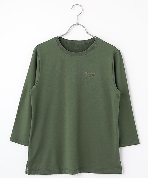 セール】 スーピマ裏毛ロゴ刺繍入りカットソー （カットソー