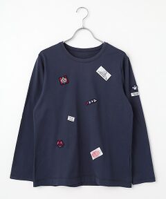 セール】 スーピマ裏毛ロゴ刺繍入りカットソー （カットソー