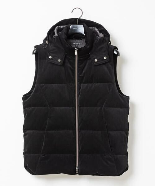 トリコットベロアダウンベスト セットアップ （ダウンジャケット