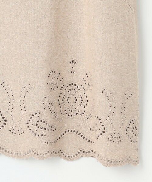 セール】 【洗える】リネンエンブロイダリー キャミソール ブラウス