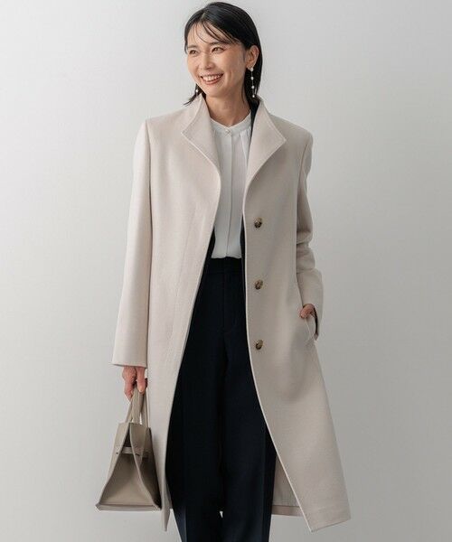 ウールカシミヤビーバー スタンドカラー コート （その他アウター