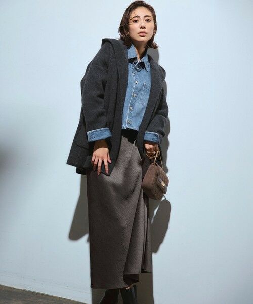 セール】 【洗える】ラクーンブレンドダブルフェイス フーディー