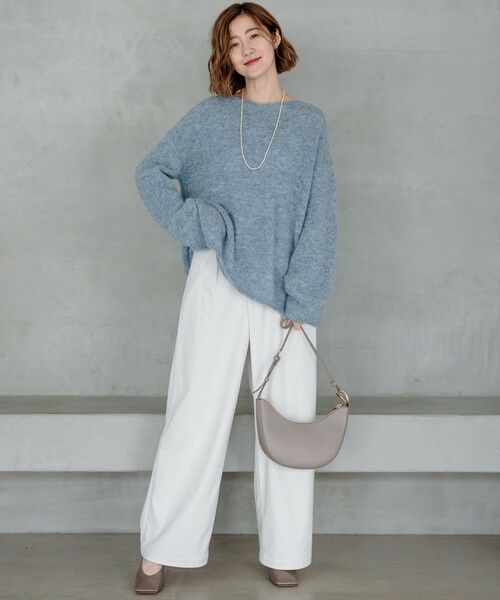 セール】 ブラッシュドアルパカ ニット （ニット・セーター）｜S size