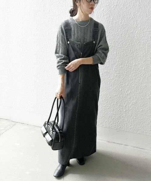 SHIPS any:〈洗濯機可能〉フロントジップ ジャンパー スカート［SHIPS