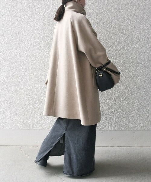 セール】 SHIPS any: スタンド & ダブル カラー コート 24FW （その他