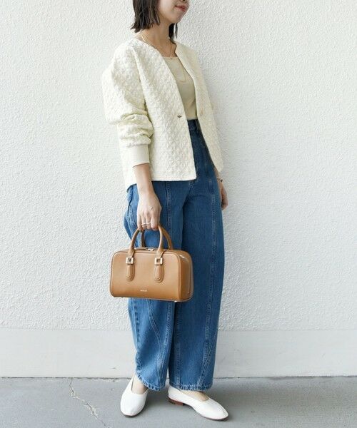 セール】 【WEB限定】〈手洗い可能〉キルティング ジャカード