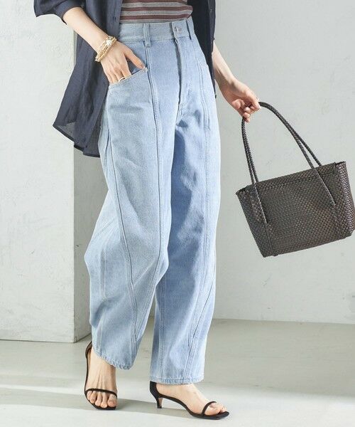 セール】 パッチワーク カーブ デニム （デニムパンツ）｜SHIPS