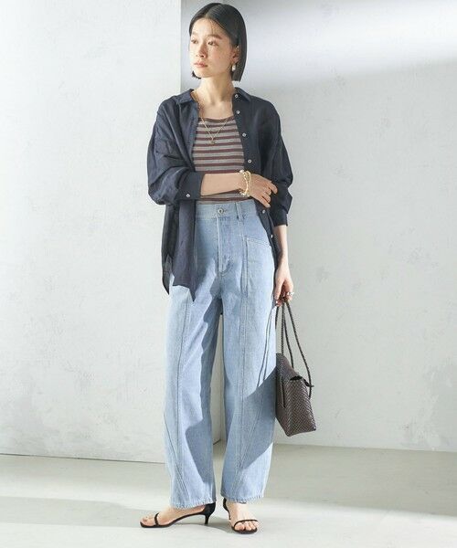 セール】 パッチワーク カーブ デニム （デニムパンツ）｜SHIPS