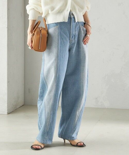 セール】 パッチワーク カーブ デニム （デニムパンツ）｜SHIPS