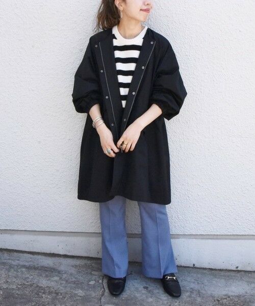 セール】 SHIPS any:〈撥水〉ノーカラー テント モッズ コート