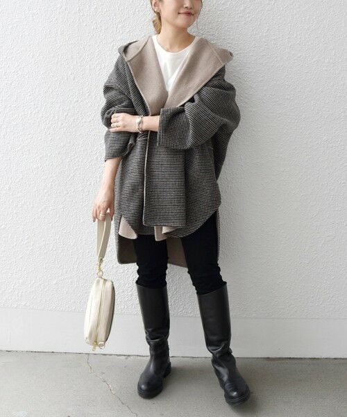 WEB限定】SHIPS any: リバー フーデット ミディ コート2 （その他