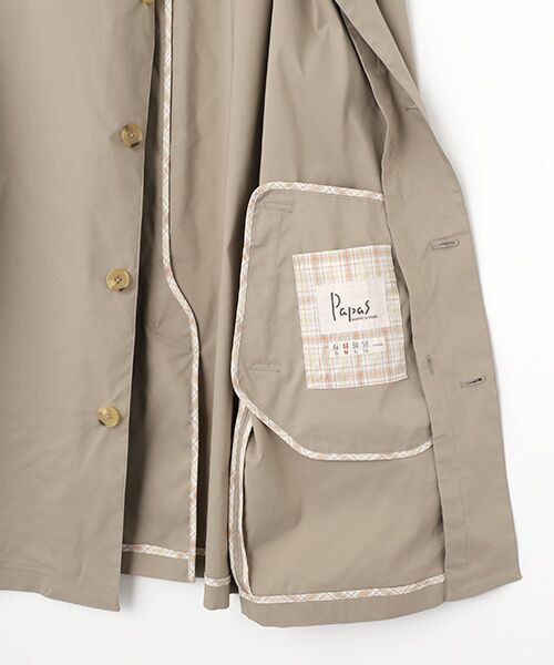 セール】 ポリエステルタフタ ライナー付きコート （ステンカラー