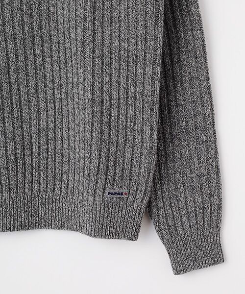 セール】 ウール三ツ杢5G タートルネックセーター （ニット・セーター