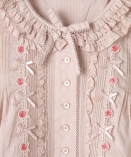 セール】 ローズレース使いブラウス （シャツ・ブラウス）｜PINK HOUSE