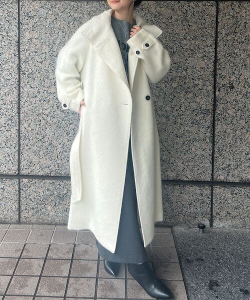 セール】 モヘアシャギーテーラーコート （アウター）｜Rouge vif la