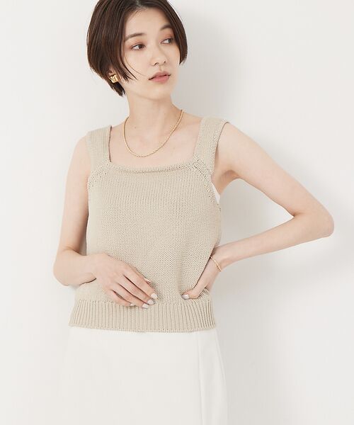 セール】 ストレッチリリヤーンニットキャミ （キャミソール・チューブ