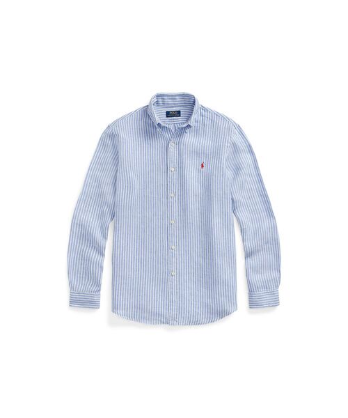 クラシック フィット ストライプド リネン シャツ （シャツ・ブラウス