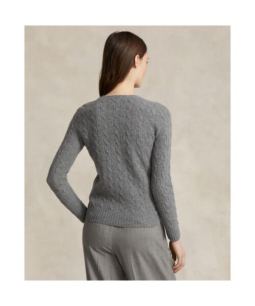 ケーブルニット ウールカシミヤ セーター （ニット・セーター）｜POLO