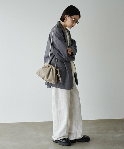 レザー巾着4WAYショルダーバッグ （ショルダーバッグ）｜russet