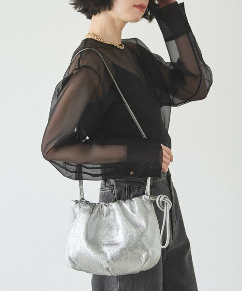 レザー巾着4WAYショルダーバッグ （ショルダーバッグ）｜russet