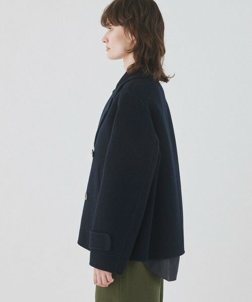 ウールカシミヤダブルフェイス Pコート （ピーコート）｜TOMORROWLAND