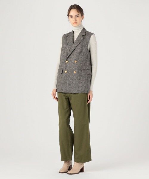 セール】 シルクミックスツイード ダブルブレストジレ （ベスト