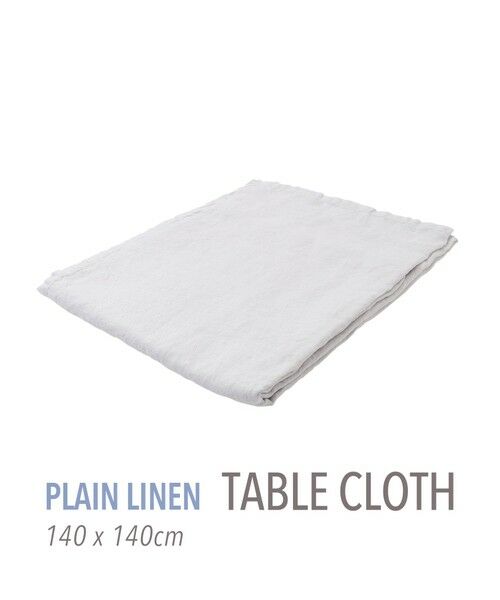 プレーンリネン テーブルクロス（140cm X 140cm） （キッチンツール