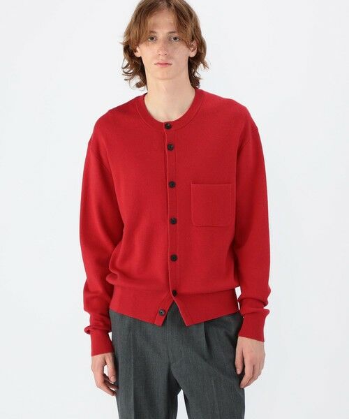 CABaN コットンカシミヤ ポケットクルーネックカーディガン （ニット