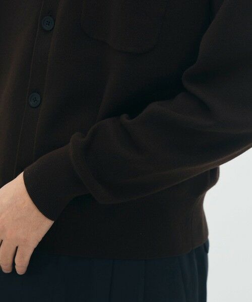 CABaN コットンカシミヤ ポケットクルーネックカーディガン （ニット