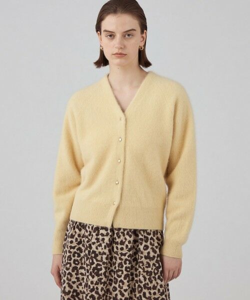 セール】 フラッフィーヤーン Vネックカーディガン （カーディガン