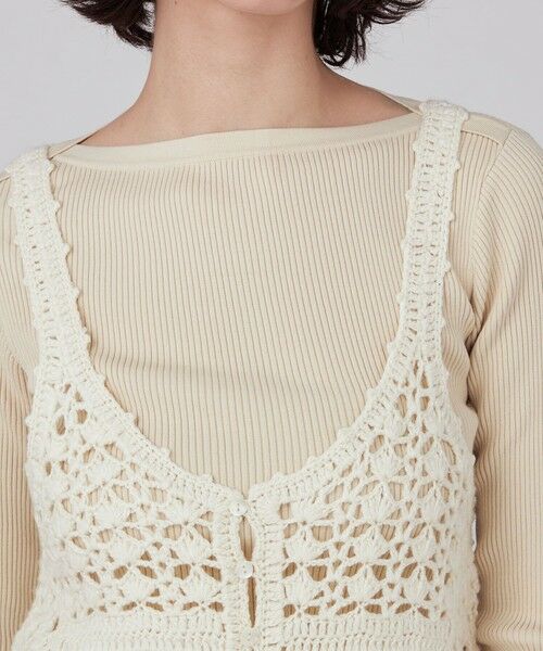 セール】 ハンドクロシェ キャミソールジレ （ベスト）｜TOMORROWLAND